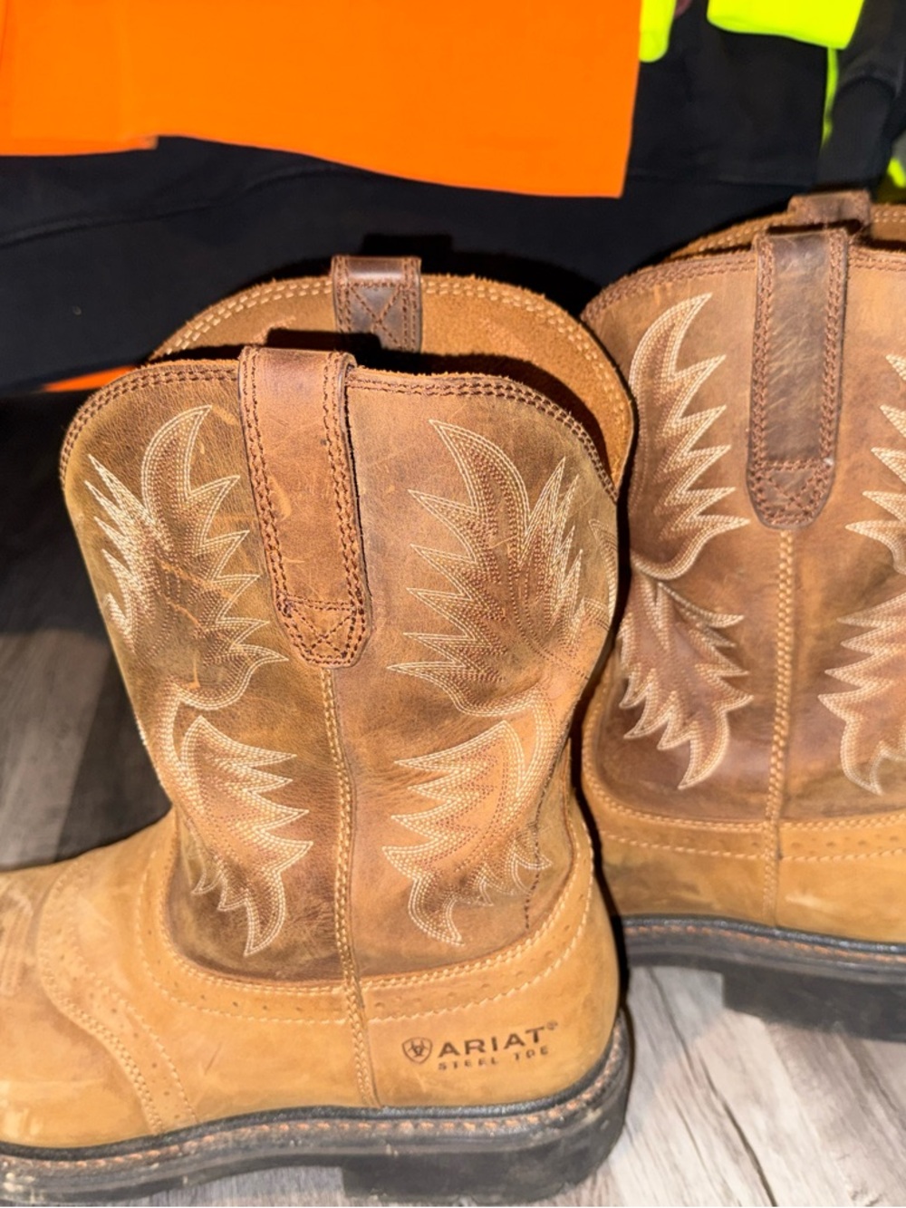 Ariat steel toe work boots